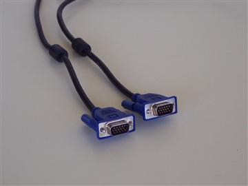 5 Foot Male to Male DB15HD SVGA Monitor Cable Connector View
