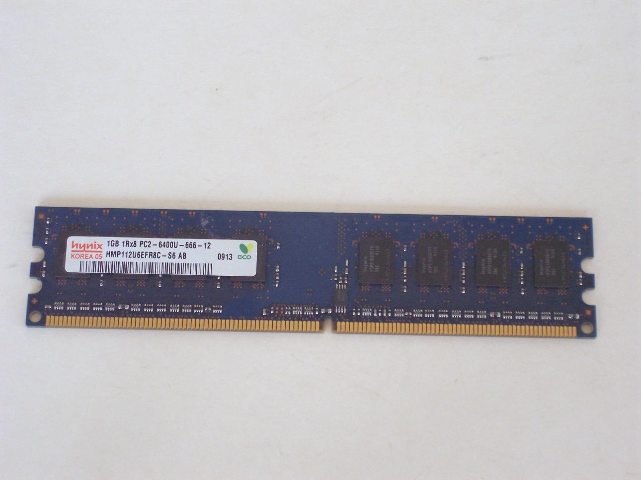 1GB DDR2 800MHz PC2-6400 CL6 non-ECC RAM HMP112U6EFR8C-S6-AB