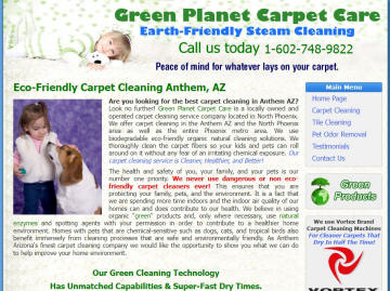 Click to Visit Green Planet Carpet Cleaning's Website